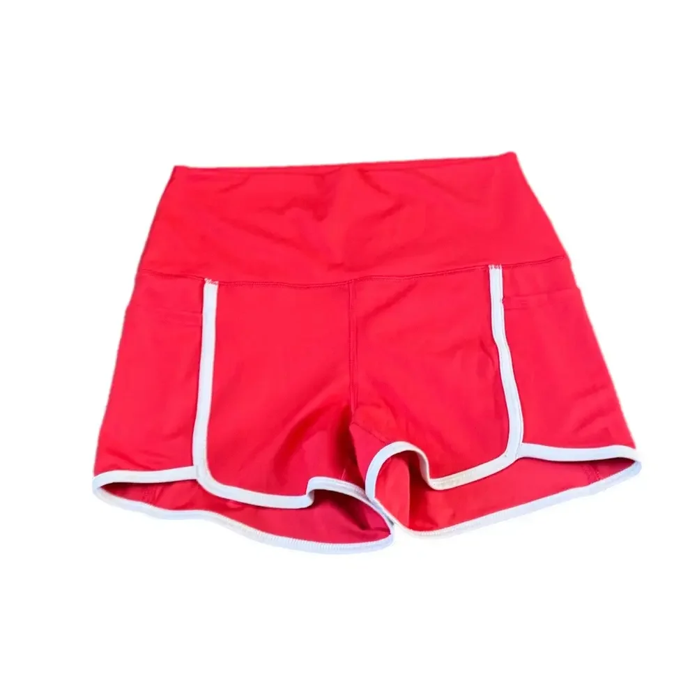 Yogalicious Pink Lux Summer Flair Bike Shorts SIZE XL